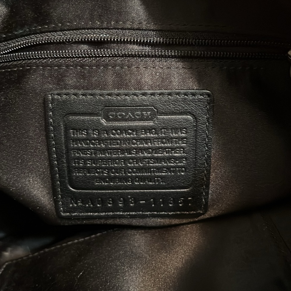 Coach Black Signature Hobo Braided Bag Monogram 11857 - Picture 9 of 9
